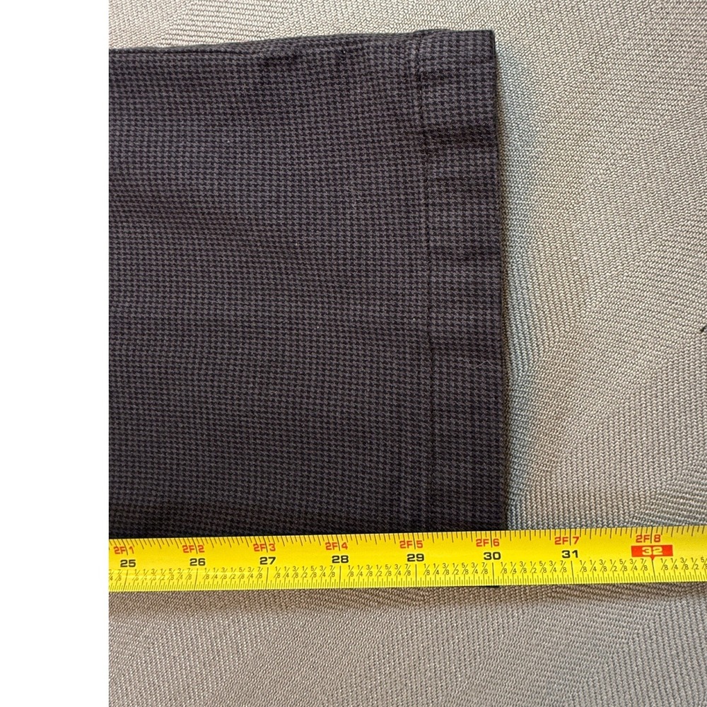 Gloria Vanderbilt Amanda Straight Leg Black White Houndstooth Size 12 Missy 1478 - Picture 9 of 9